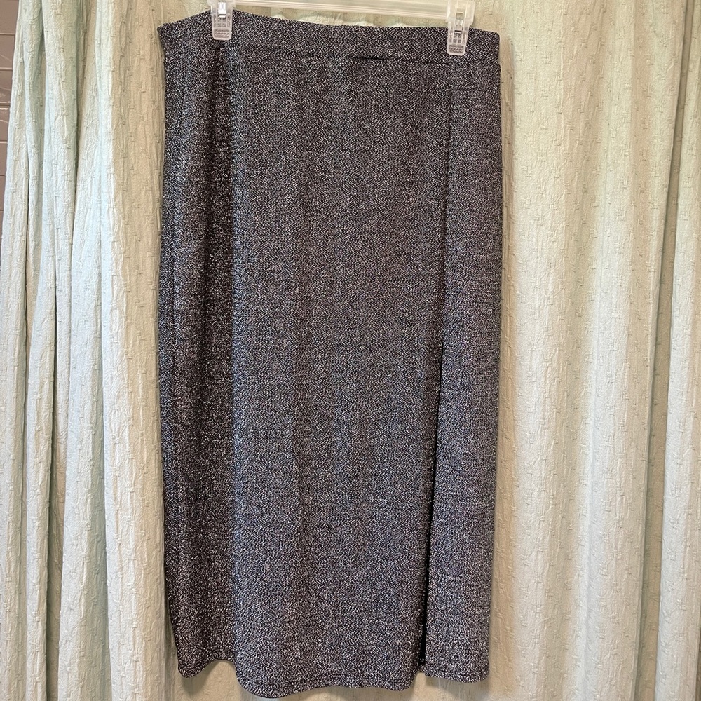 h&m sparkly pencil skirt with leg slit